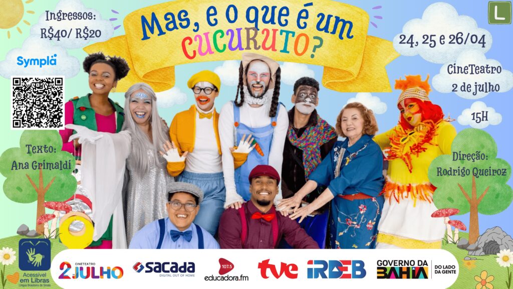 Card divulgação do espetáculo O que é o Cucuruto.