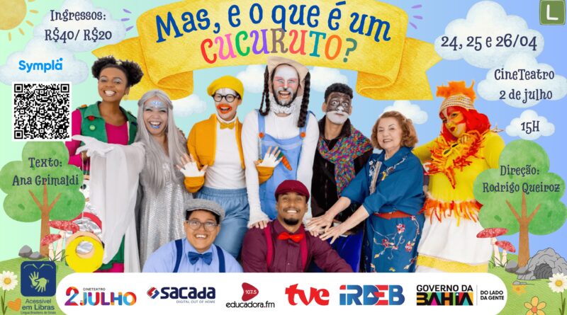 Card divulgação do espetáculo O que é o Cucuruto.
